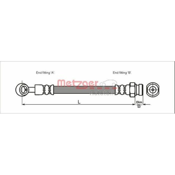Metzger 4110405 Bremsschlauch