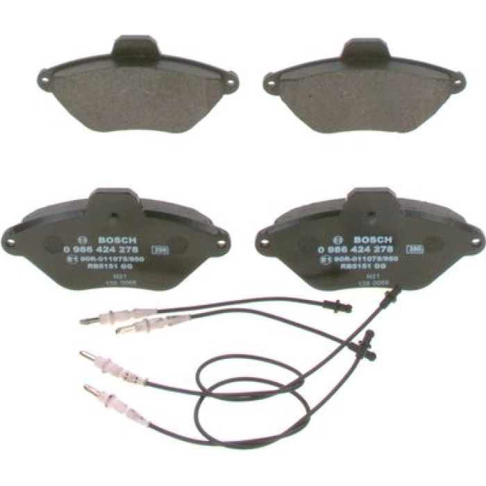 BOSCH 0 986 424 278 Bremsbelagsatz, Scheibenbremse BOSCH 0 986 424 278 Bremsbelagsatz, Scheibenbremse