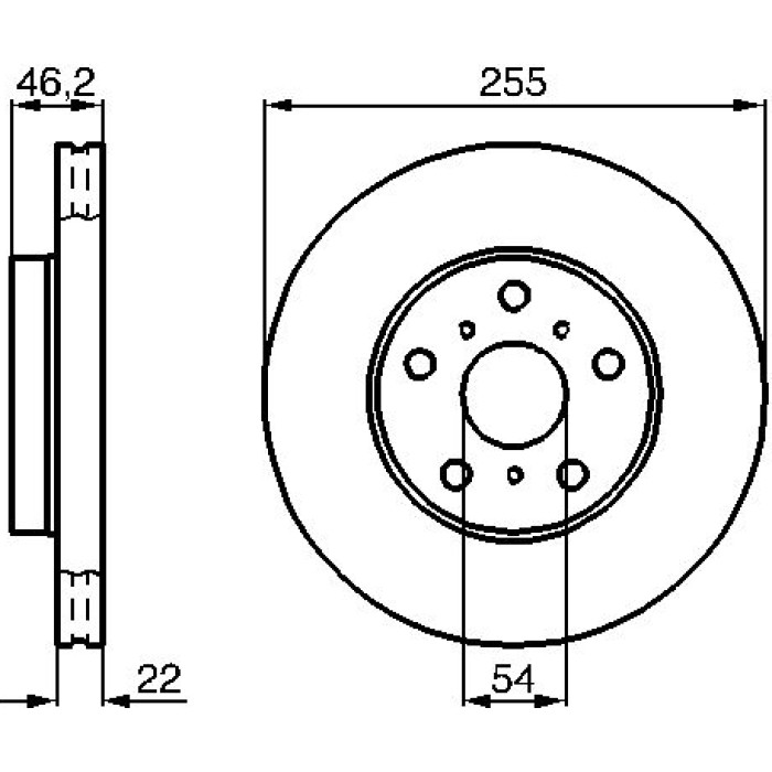 BOSCH 0 986 478 725 Bremsscheibe BOSCH 0 986 478 725 Bremsscheibe