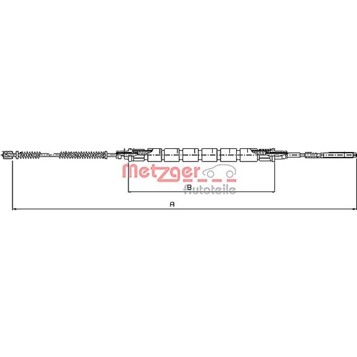 Metzger 10.9031 Seilzug, Feststellbremse Metzger 10.9031 Seilzug, Feststellbremse
