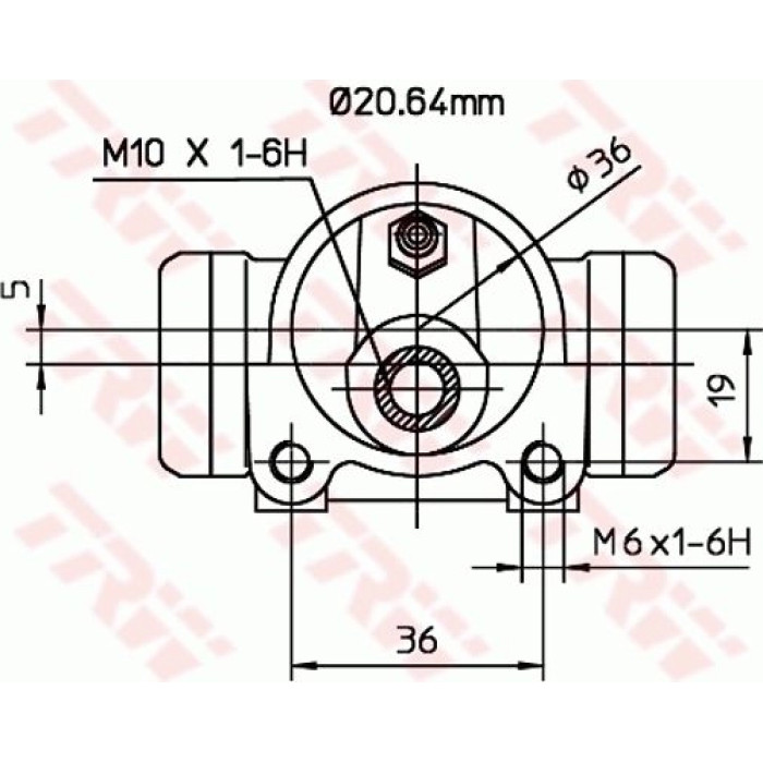 TRW BWF254 Radbremszylinder TRW BWF254 Radbremszylinder
