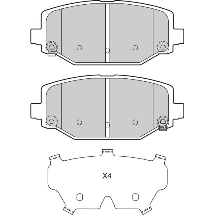 Valeo 601313 Bremsbelagsatz, Scheibenbremse
