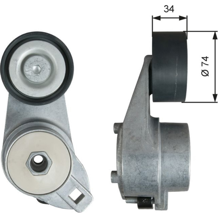 Gates T38580 Riemenspanner, Keilrippenriemen FleetRunner™