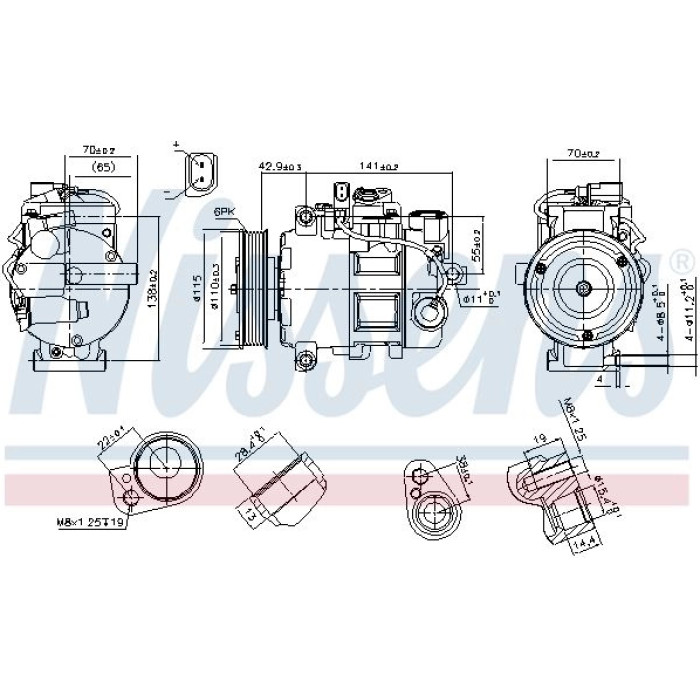 Nissens 89513 Kompressor, Klimaanlage FIRST FIT Nissens 89513 Kompressor, Klimaanlage FIRST FIT
