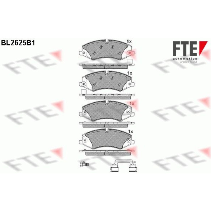 FTE 9010874 Bremsbelagsatz, Scheibenbremse