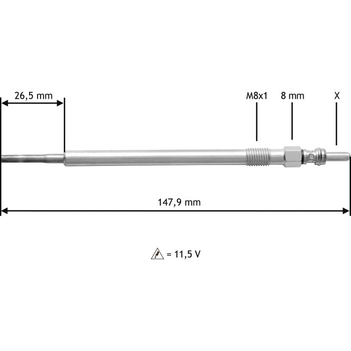 Valeo 345204 Glühkerze Valeo 345204 Glühkerze