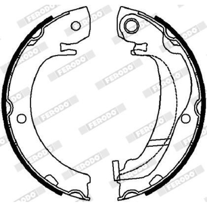 Ferodo FSB4036 Bremsbackensatz, Feststellbremse PREMIER