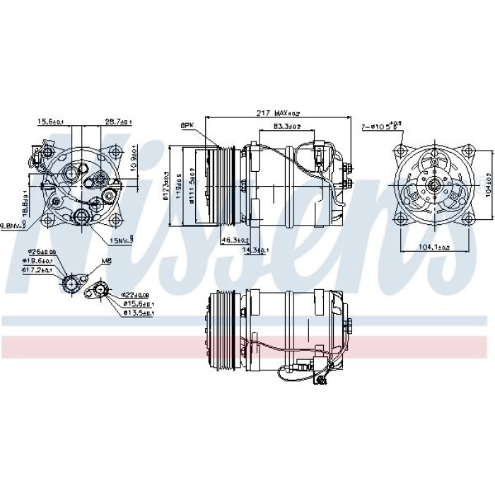 Nissens 89249 Kompressor, Klimaanlage FIRST FIT Nissens 89249 Kompressor, Klimaanlage FIRST FIT
