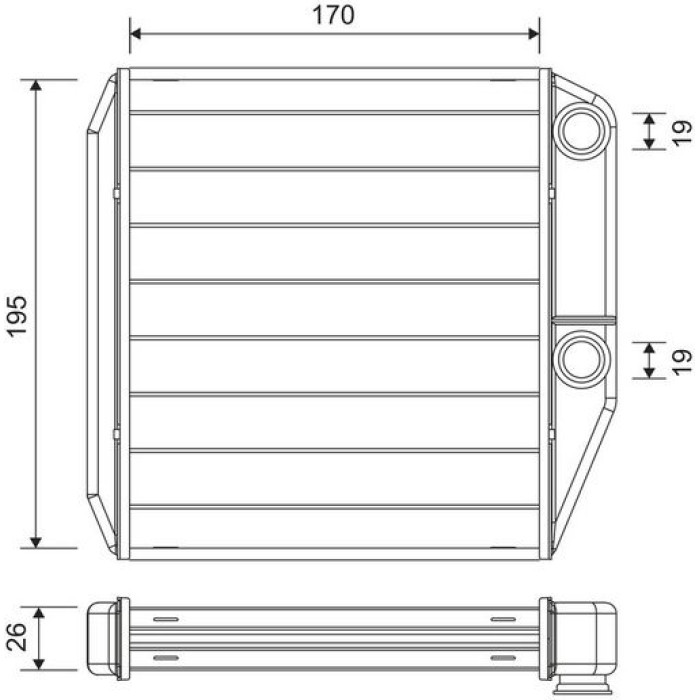 Valeo 811600 Wärmetauscher, Innenraumheizung