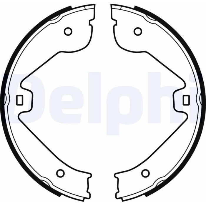 Delphi LS1995 Bremsbackensatz, Feststellbremse Delphi LS1995 Bremsbackensatz, Feststellbremse