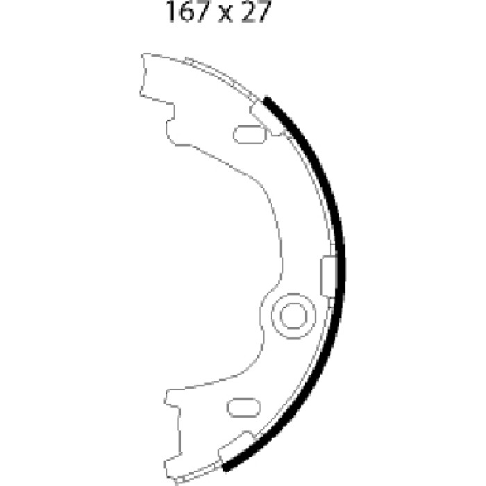 Metzger MG 126 Bremsbackensatz, Feststellbremse Metzger MG 126 Bremsbackensatz, Feststellbremse