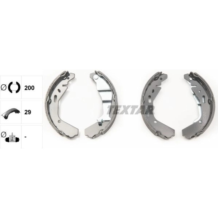 Textar 91065200 Bremsbackensatz Textar 91065200 Bremsbackensatz