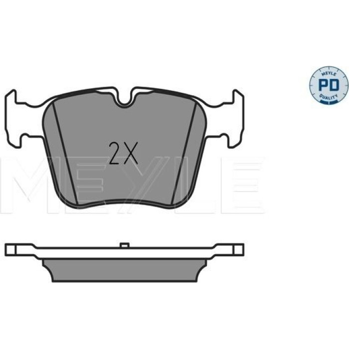 Meyle 025 253 5416/PD Bremsbelagsatz, Scheibenbremse MEYLE-PD: Advanced performance and design Meyle 025 253 5416/PD Bremsbelagsatz, Scheibenbremse MEYLE-PD: Advanced performance and design
