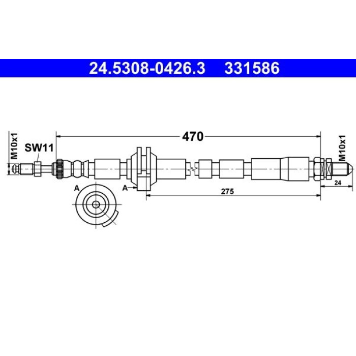 ATE 24.5308-0426.3 Bremsschlauch