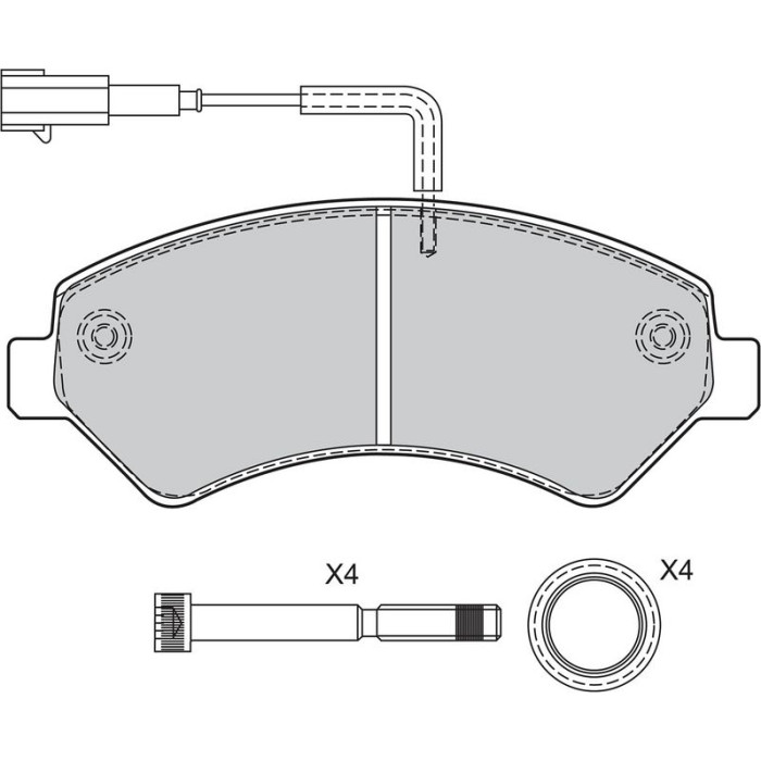Valeo 601276 Bremsbelagsatz, Scheibenbremse