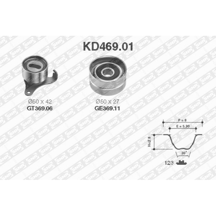NTN-SNR KD469.01 Zahnriemensatz NTN-SNR KD469.01 Zahnriemensatz