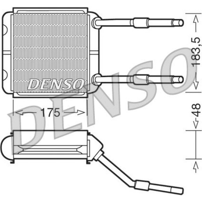 Denso DRR20001 Wärmetauscher, Innenraumheizung Denso DRR20001 Wärmetauscher, Innenraumheizung