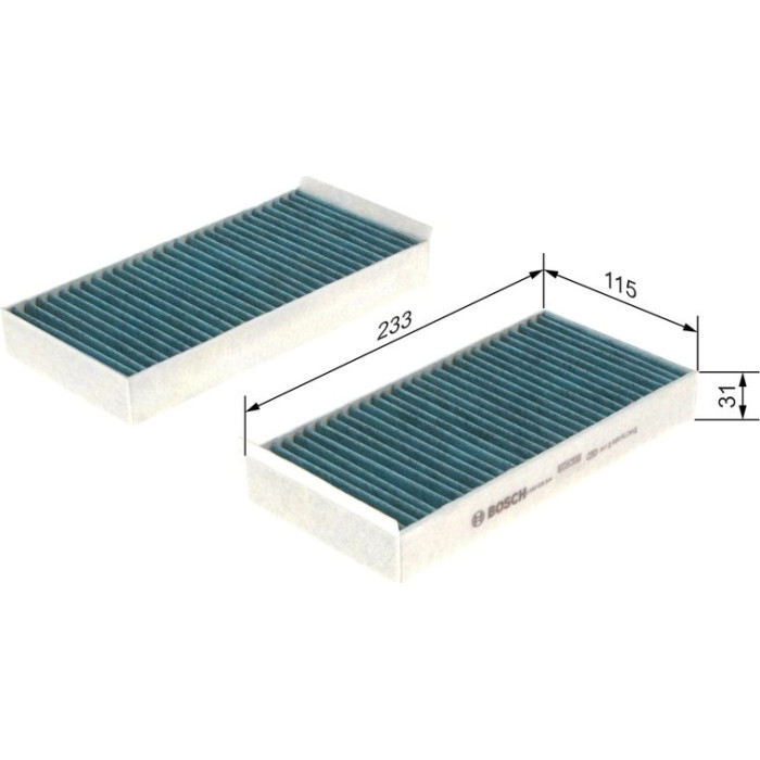 BOSCH 0 986 628 544 Innenraumfilter FILTER+ BOSCH 0 986 628 544 Innenraumfilter FILTER+