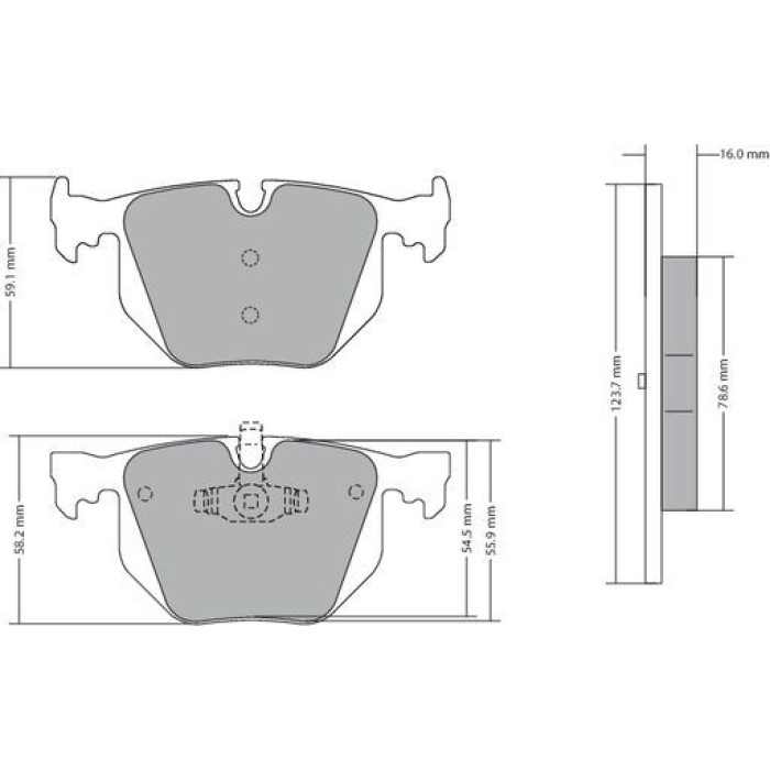 Metzger 1170318 Bremsbelagsatz, Scheibenbremse Metzger 1170318 Bremsbelagsatz, Scheibenbremse