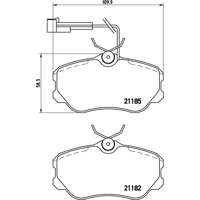 Brembo P 23 045 Bremsbelagsatz, Scheibenbremse PRIME LINE Brembo P 23 045 Bremsbelagsatz, Scheibenbremse PRIME LINE