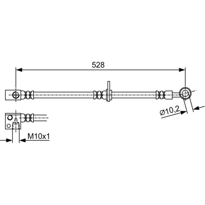 BOSCH 1 987 481 974 Bremsschlauch