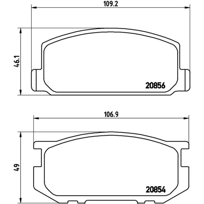 Brembo P 83 005 Bremsbelagsatz, Scheibenbremse PRIME LINE