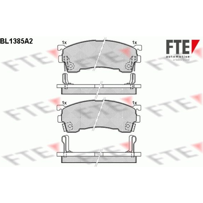 FTE 9010157 Bremsbelagsatz, Scheibenbremse FTE 9010157 Bremsbelagsatz, Scheibenbremse