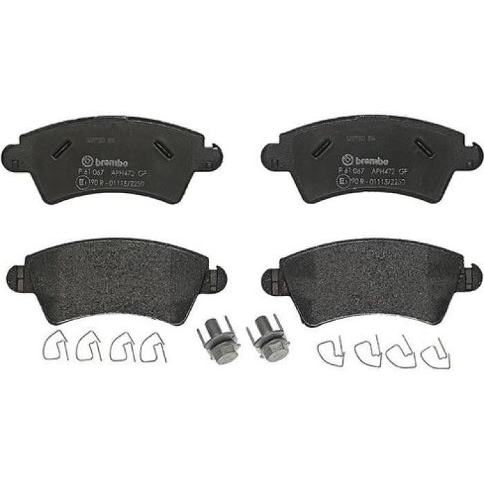 Brembo P 61 067 Bremsbelagsatz, Scheibenbremse PRIME LINE Brembo P 61 067 Bremsbelagsatz, Scheibenbremse PRIME LINE