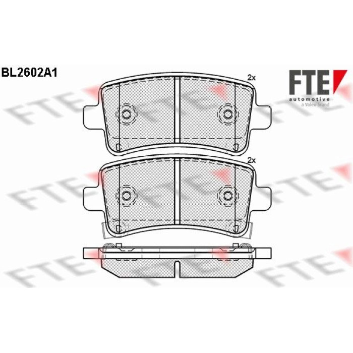 FTE 9010853 Bremsbelagsatz, Scheibenbremse FTE 9010853 Bremsbelagsatz, Scheibenbremse