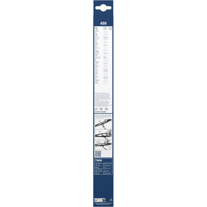 BOSCH 837 Scheibenwischer Twin 3 397 118 505