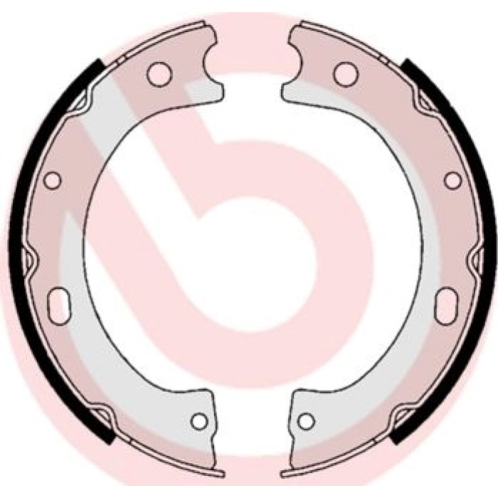 Brembo S 56 535 Bremsbackensatz, Feststellbremse ESSENTIAL LINE