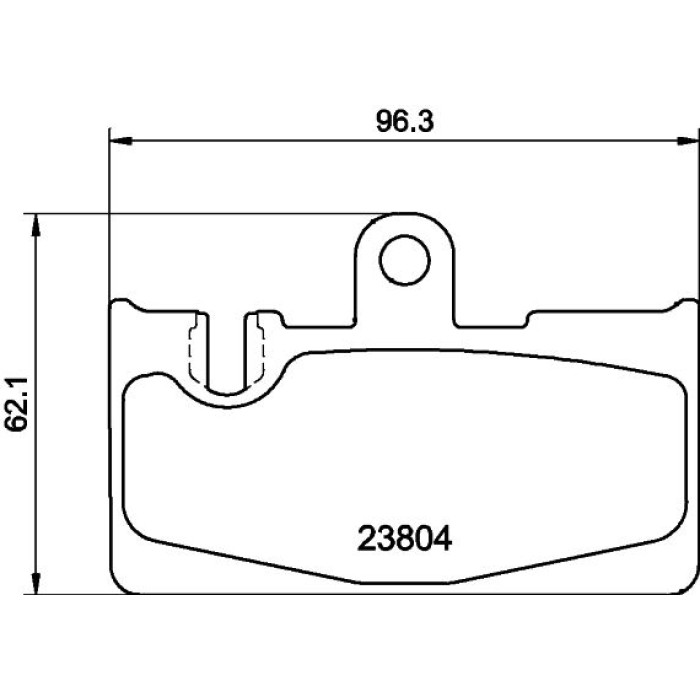 Hella 8DB 355 011-661 Bremsbelagsatz, Scheibenbremse Hella 8DB 355 011-661 Bremsbelagsatz, Scheibenbremse