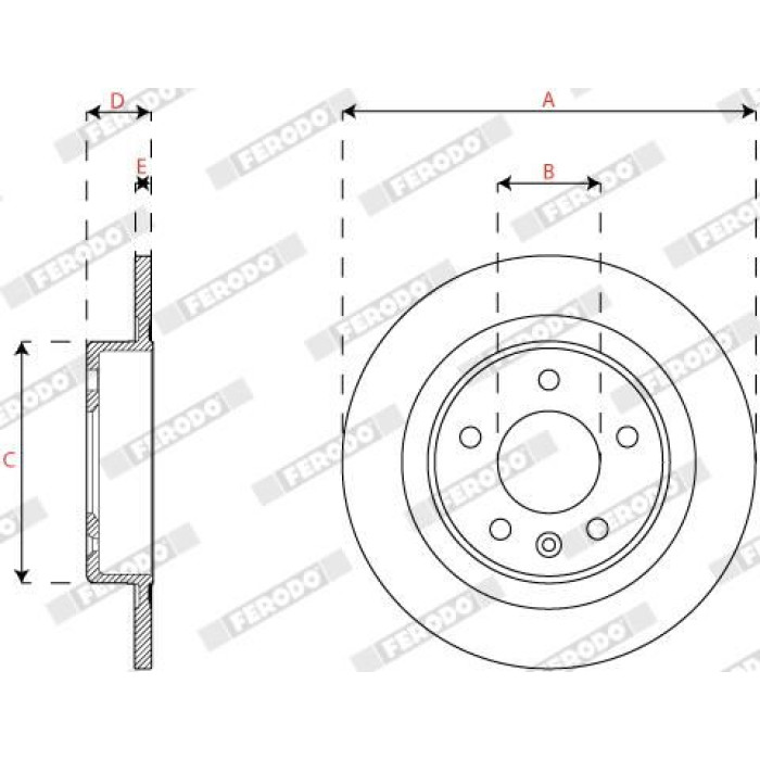 Ferodo DDF2812C Bremsscheibe PREMIER Ferodo DDF2812C Bremsscheibe PREMIER