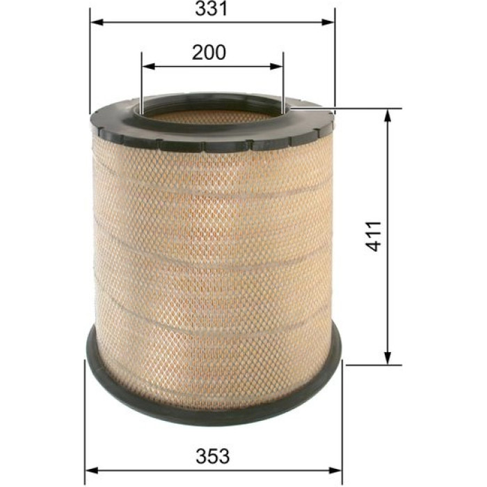 BOSCH F 026 400 034 Luftfilter BOSCH F 026 400 034 Luftfilter