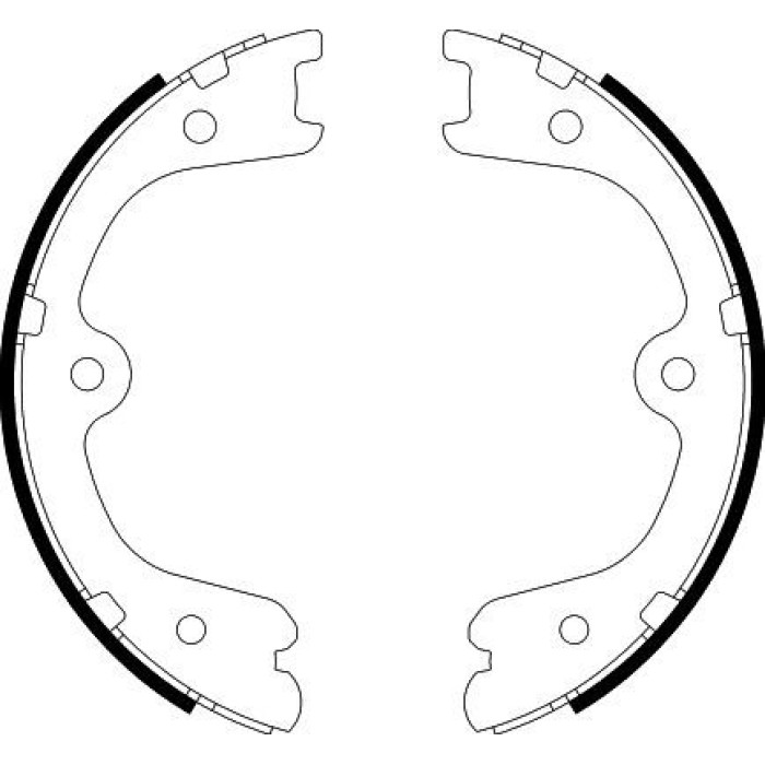 Hella 8DA 355 050-851 Bremsbackensatz, Feststellbremse Hella 8DA 355 050-851 Bremsbackensatz, Feststellbremse