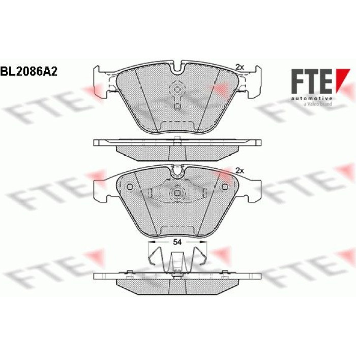 FTE 9010670 Bremsbelagsatz, Scheibenbremse FTE 9010670 Bremsbelagsatz, Scheibenbremse