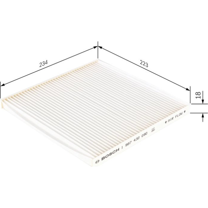 BOSCH 1 987 432 090 Innenraumfilter
