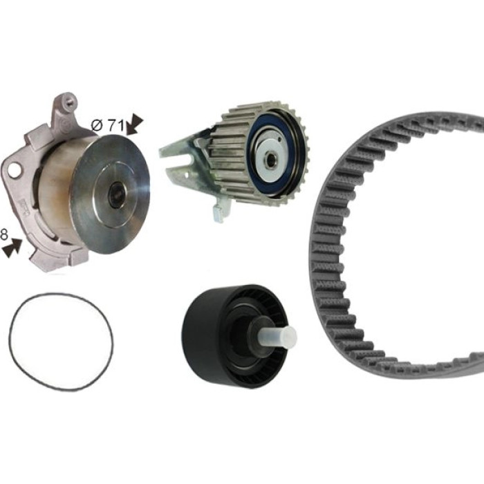BOSCH 1 987 946 487 Wasserpumpe + Zahnriemensatz BOSCH 1 987 946 487 Wasserpumpe + Zahnriemensatz