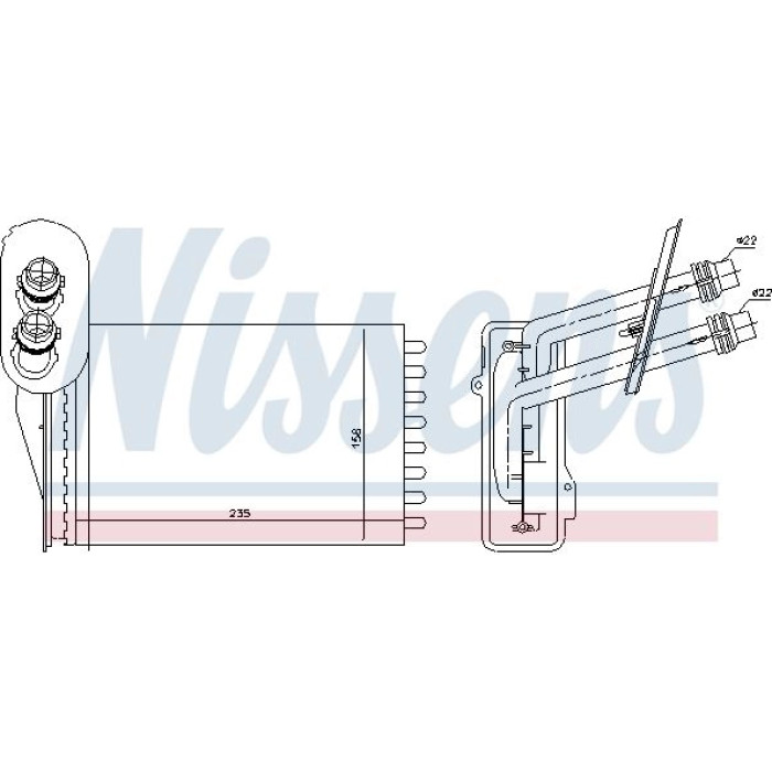Nissens 73850 Wärmetauscher, Innenraumheizung Nissens 73850 Wärmetauscher, Innenraumheizung