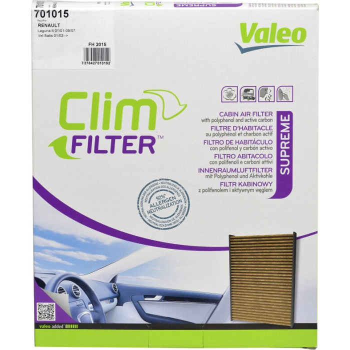 Valeo 701015 Filter, Innenraumluft PROTECT MAX Valeo 701015 Filter, Innenraumluft PROTECT MAX