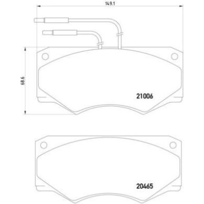 Brembo P A6 002 Bremsbelagsatz, Scheibenbremse PRIME LINE Brembo P A6 002 Bremsbelagsatz, Scheibenbremse PRIME LINE