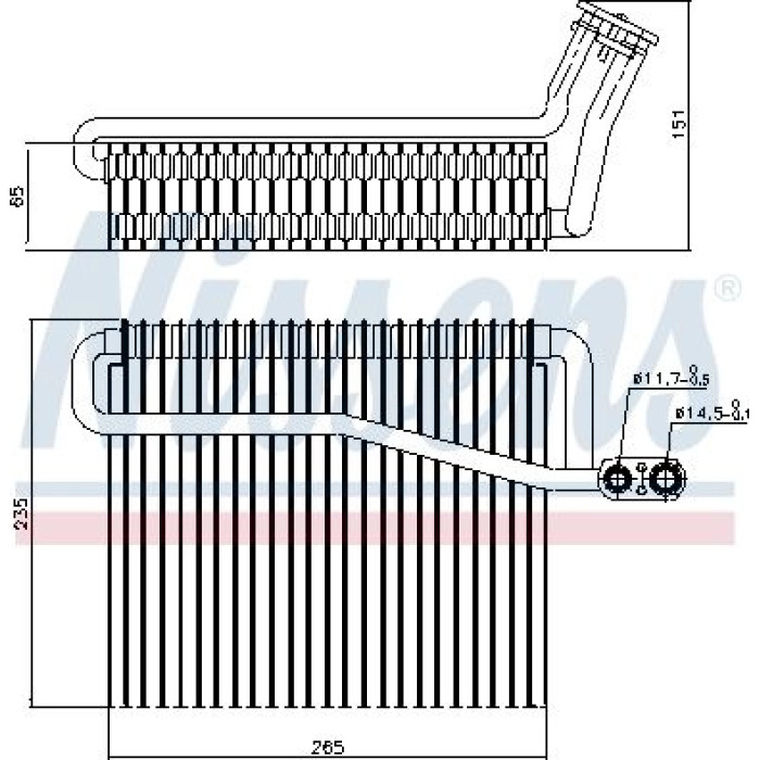 Nissens 92271 Verdampfer, Klimaanlage