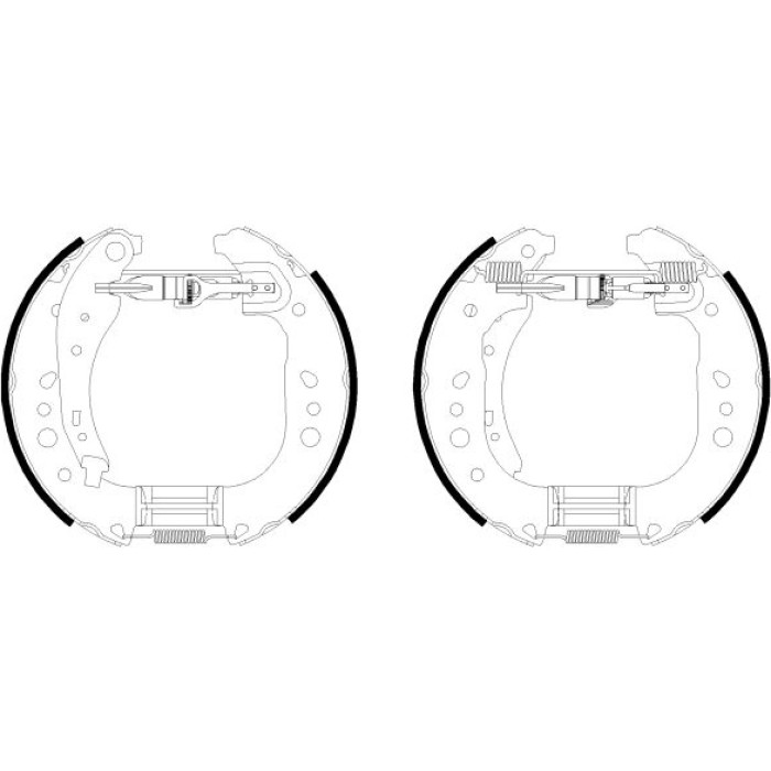 Bremsbackensatz 8DB 355 022-431 Bremsbackensatz 8DB 355 022-431