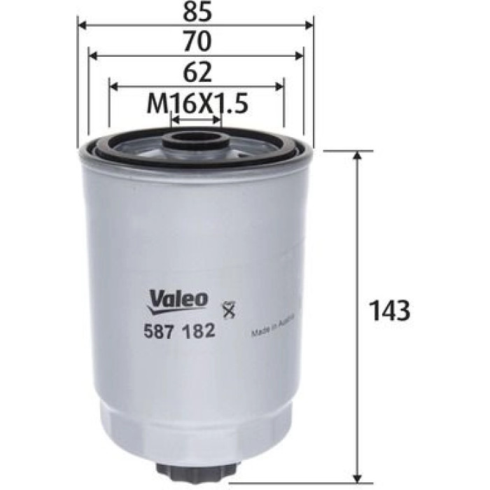 Valeo 587182 Kraftstofffilter Valeo 587182 Kraftstofffilter