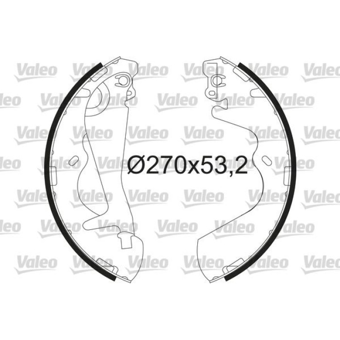 Valeo 564220 Bremsbackensatz Valeo 564220 Bremsbackensatz