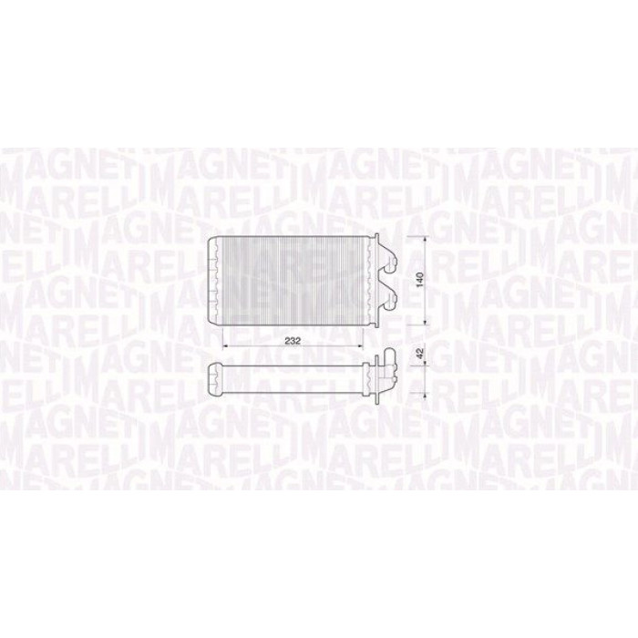 Magneti Marelli 350218213000 Wärmetauscher, Innenraumheizung Magneti Marelli 350218213000 Wärmetauscher, Innenraumheizung