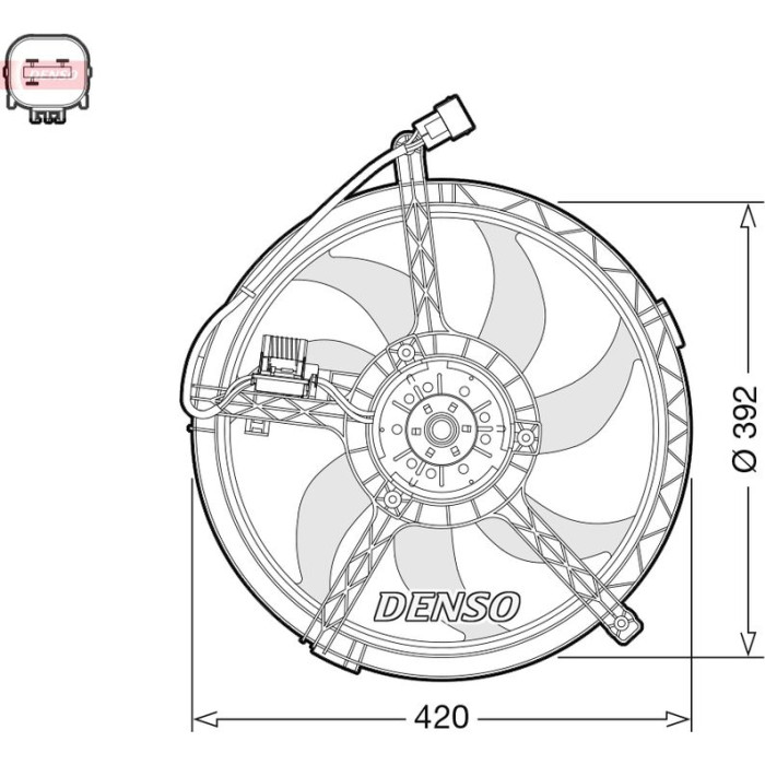 Denso DER05009 Lüfter, Motorkühlung Denso DER05009 Lüfter, Motorkühlung