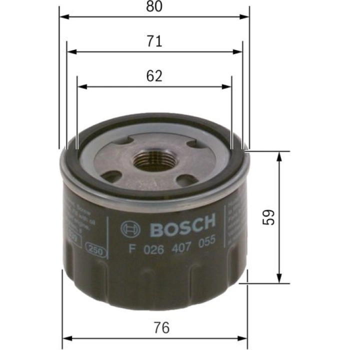 BOSCH F 026 407 055 Ölfilter BOSCH F 026 407 055 Ölfilter