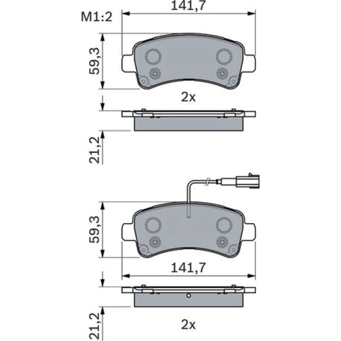 BOSCH 0 986 494 765 Bremsbelagsatz, Scheibenbremse BOSCH 0 986 494 765 Bremsbelagsatz, Scheibenbremse