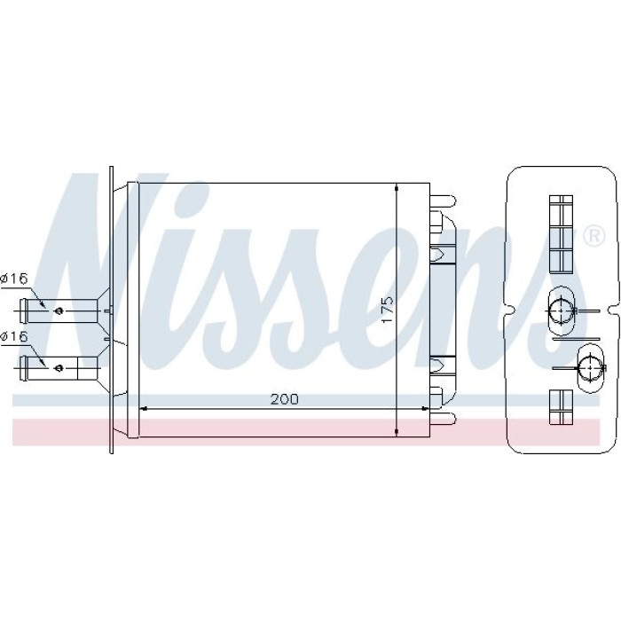 Nissens 71439 Wärmetauscher, Innenraumheizung Nissens 71439 Wärmetauscher, Innenraumheizung